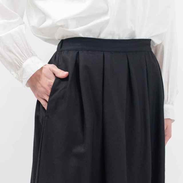 01ESP13006  blue willow コットンレーヨンフレアスカート