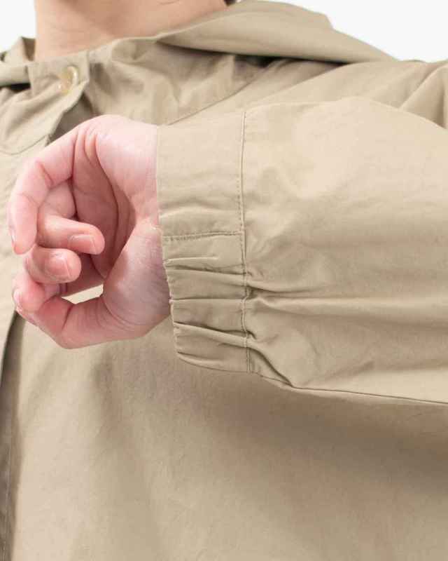 01ESP17044  blue willow コットンタイプライターフードブルゾン