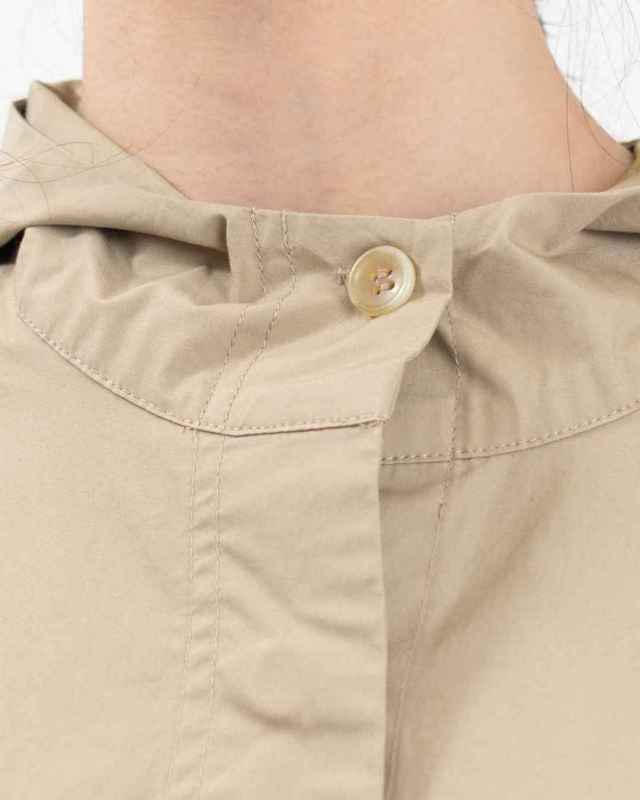 01ESP17044  blue willow コットンタイプライターフードブルゾン