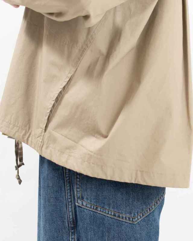 01ESP17044  blue willow コットンタイプライターフードブルゾン