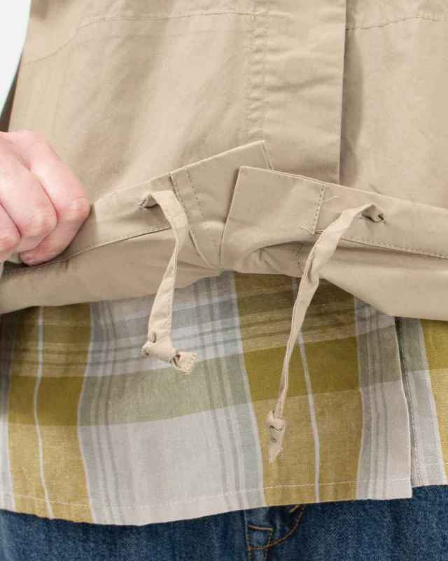 01ESP17044  blue willow コットンタイプライターフードブルゾン