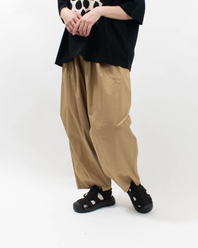 blue willow 綿ツイルワイドパンツ