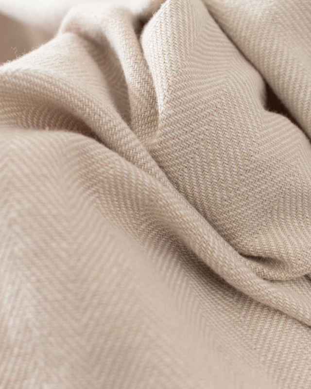 01EUS14344 blue willow コットンヘリンボンタックワイドパンツ