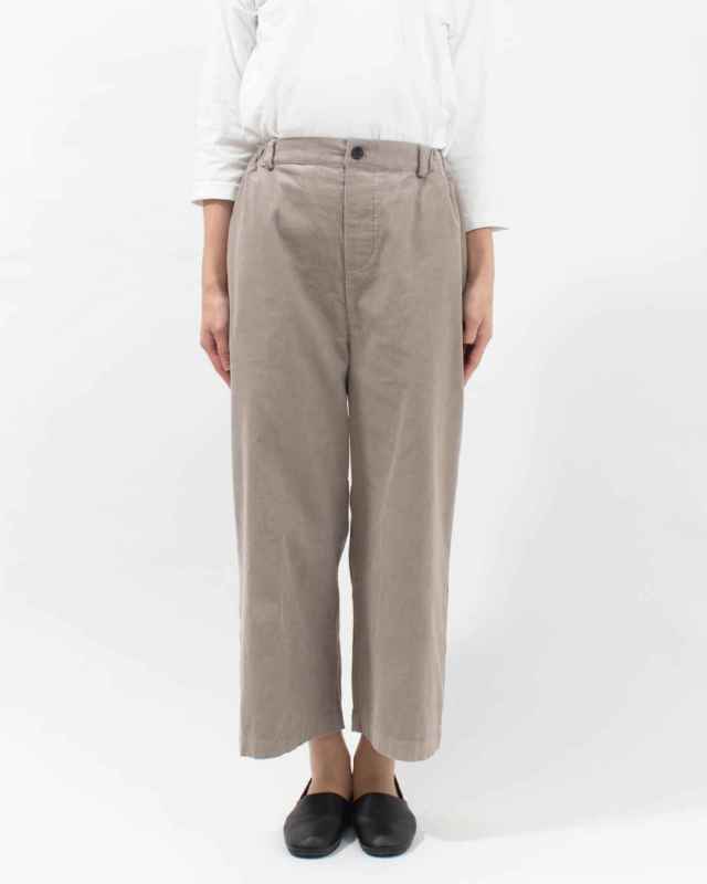 01EWP14539 blue willow コーデュロイワイドパンツ