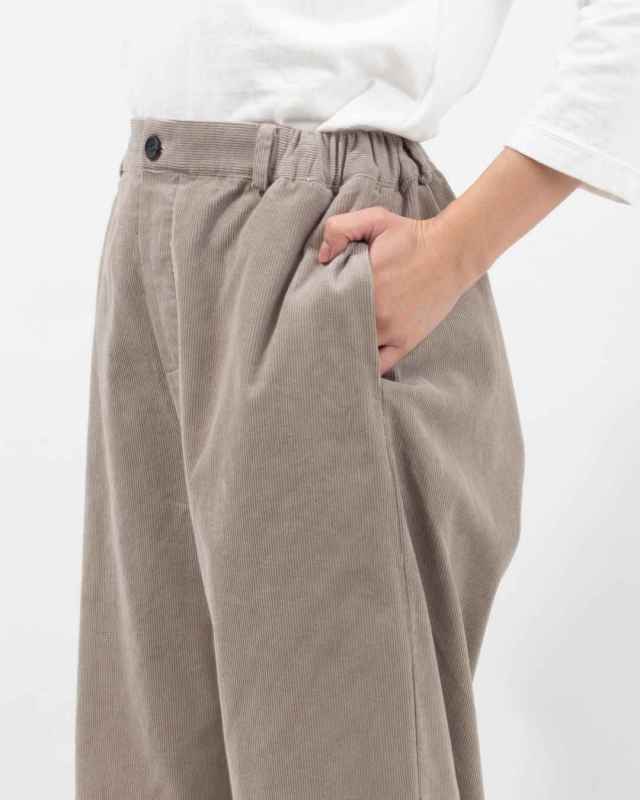 01EWP14539 blue willow コーデュロイワイドパンツ