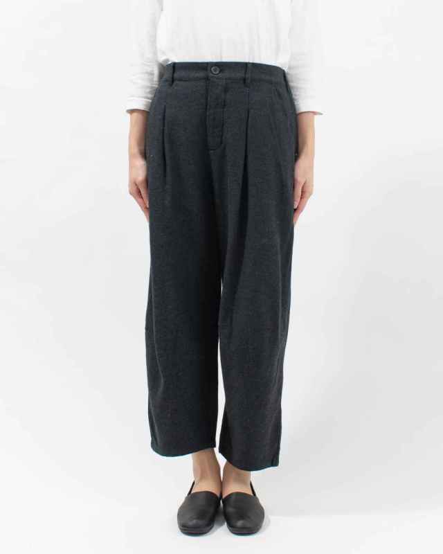 01EWP14553  blue willow コットンリネンオックスコクーンパンツ