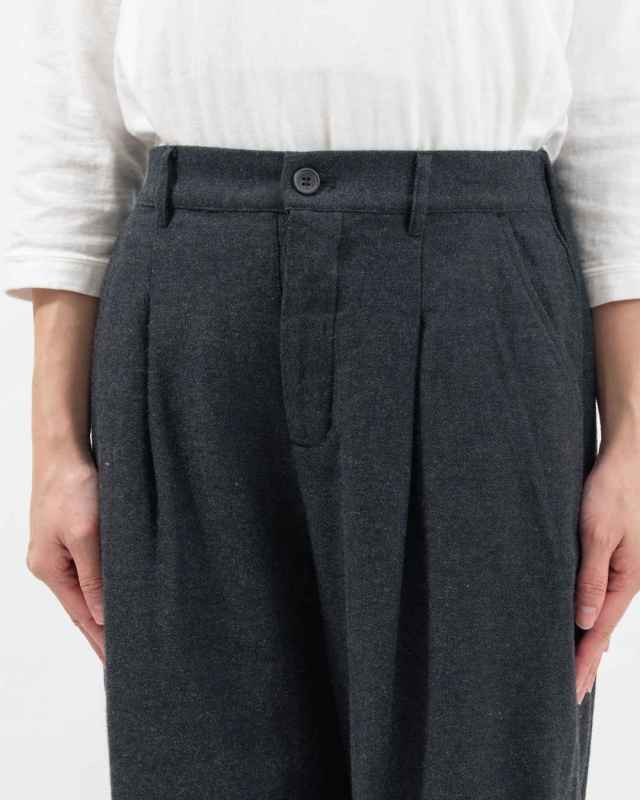 01EWP14553  blue willow コットンリネンオックスコクーンパンツ