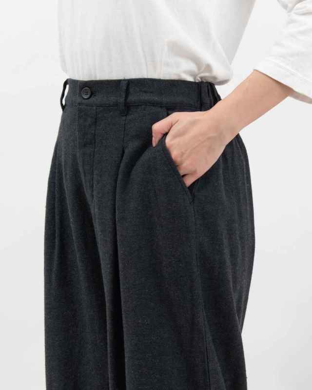 01EWP14553  blue willow コットンリネンオックスコクーンパンツ