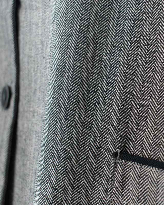 01EWP16521 blue willow コットン配色パイピングベスト