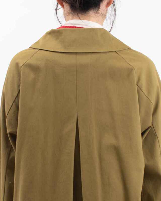 01EWP18513 blue willow コットンツイルフラットカラーコート