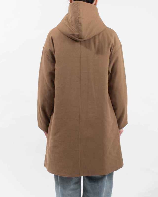 01EWP18544  blue willow コットンリネンボンディングフードコート