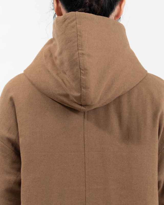 01EWP18544  blue willow コットンリネンボンディングフードコート