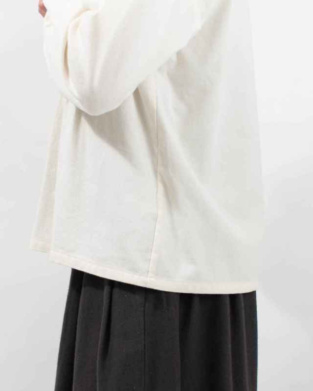 01EWS11611　blue willow コットンツイルピンタックブラウス