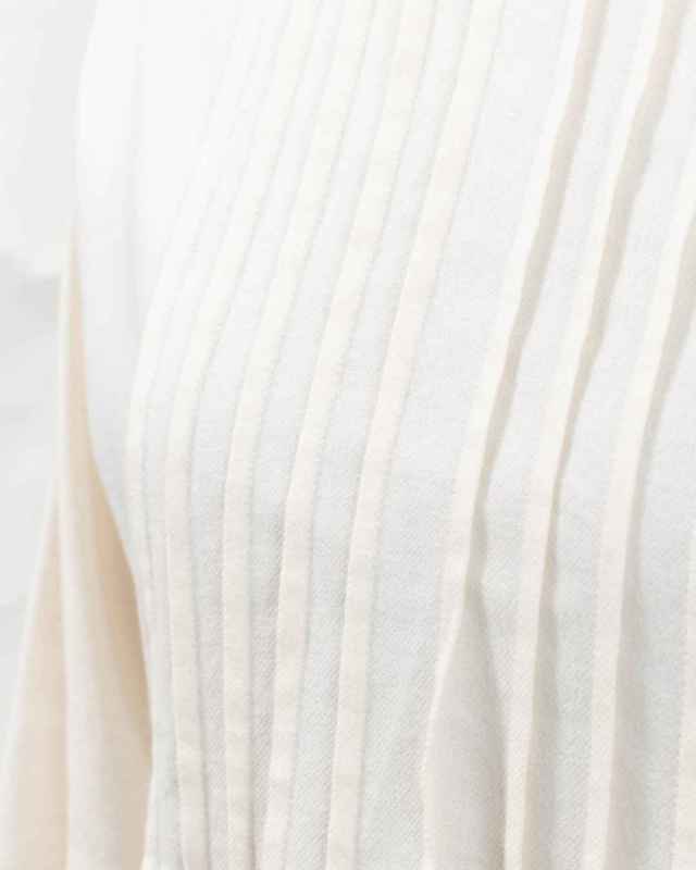 01EWS11611　blue willow コットンツイルピンタックブラウス