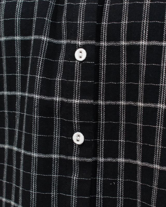 01EWS11618  blue willow コットンリネンチェック配色ブラウス