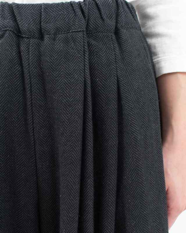 01EWS14608  blue willow コットンリネン太番手ツイルワイドパンツ