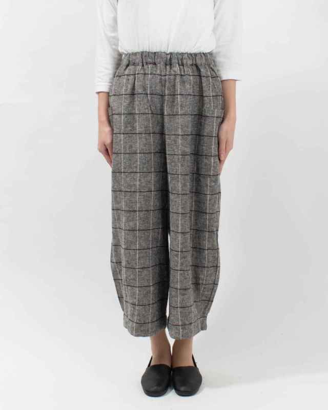 01EWS14614  blue willow コットンリネンヘリンボンサイドポケットパンツ