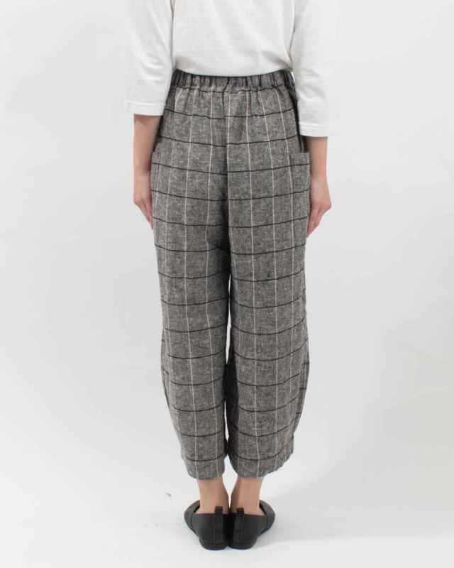 01EWS14614  blue willow コットンリネンヘリンボンサイドポケットパンツ
