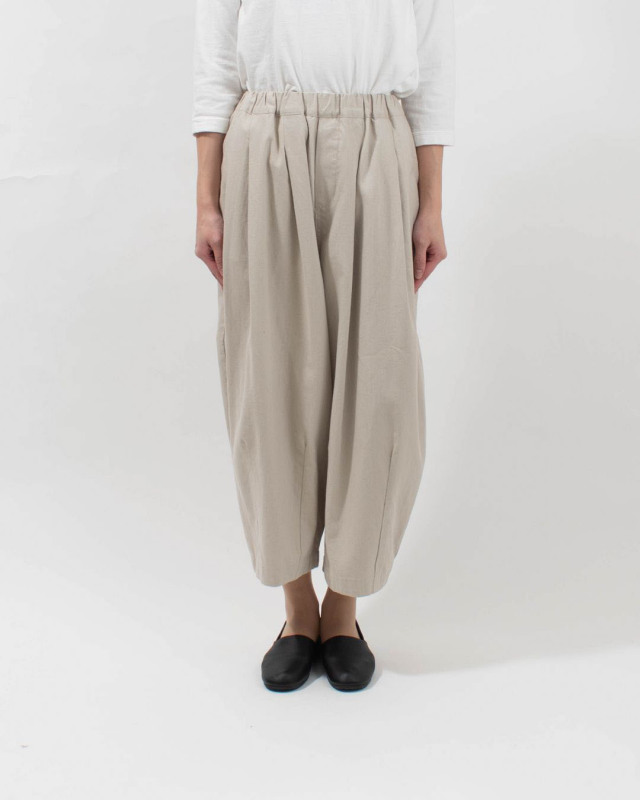 01EWS14625  blue willow コットンデニム織りバルーンパンツ