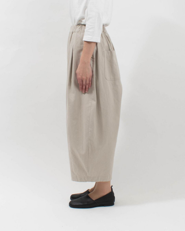 01EWS14625  blue willow コットンデニム織りバルーンパンツ