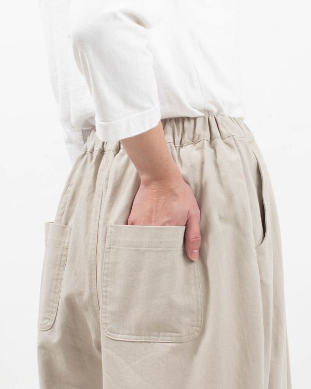 01EWS14625  blue willow コットンデニム織りバルーンパンツ