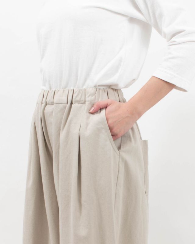 01EWS14625  blue willow コットンデニム織りバルーンパンツ