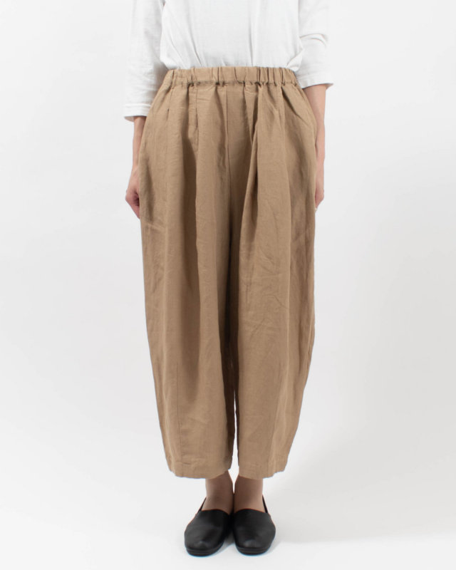 01FFP14417 blue willow リネンタックバルーンパンツ