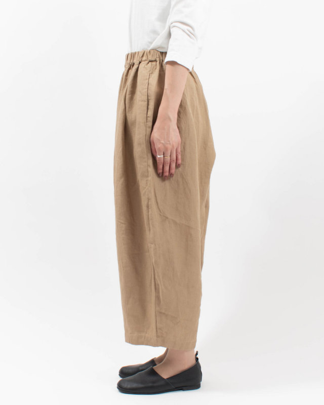 01FFP14417 blue willow リネンタックバルーンパンツ