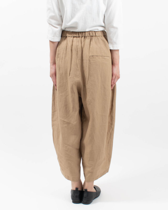 01FFP14417 blue willow リネンタックバルーンパンツ