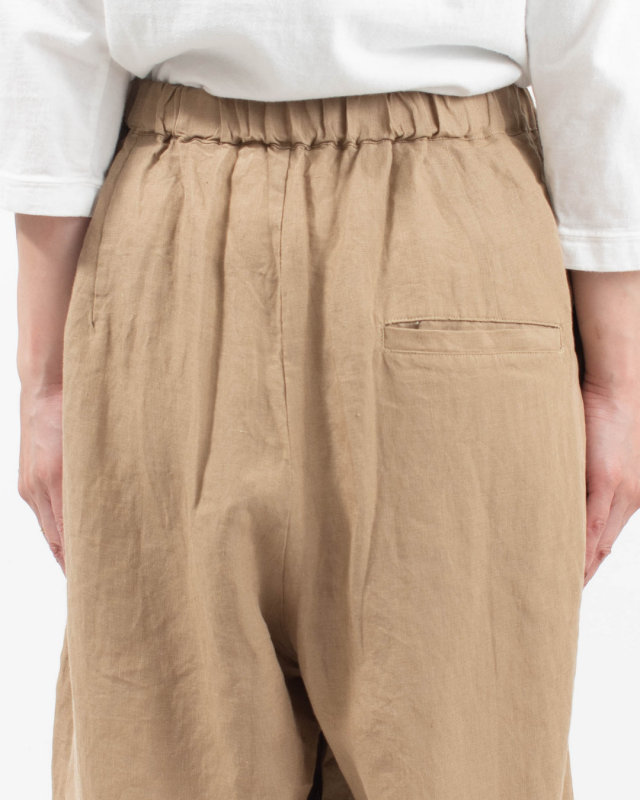 01FFP14417 blue willow リネンタックバルーンパンツ