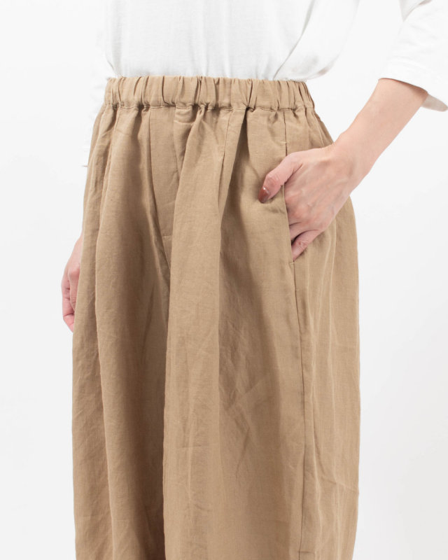 01FFP14417 blue willow リネンタックバルーンパンツ