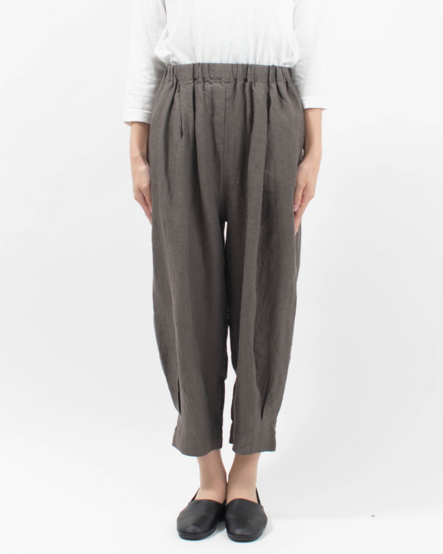 01FFP14425 blue willow リネンタックコクーンパンツ