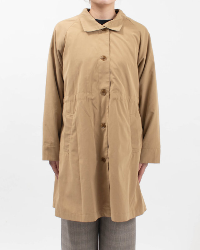 01FFP18444 blue willow ポリエステルコットン裏付きハオリコート