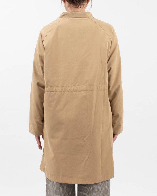 01FFP18444 blue willow ポリエステルコットン裏付きハオリコート