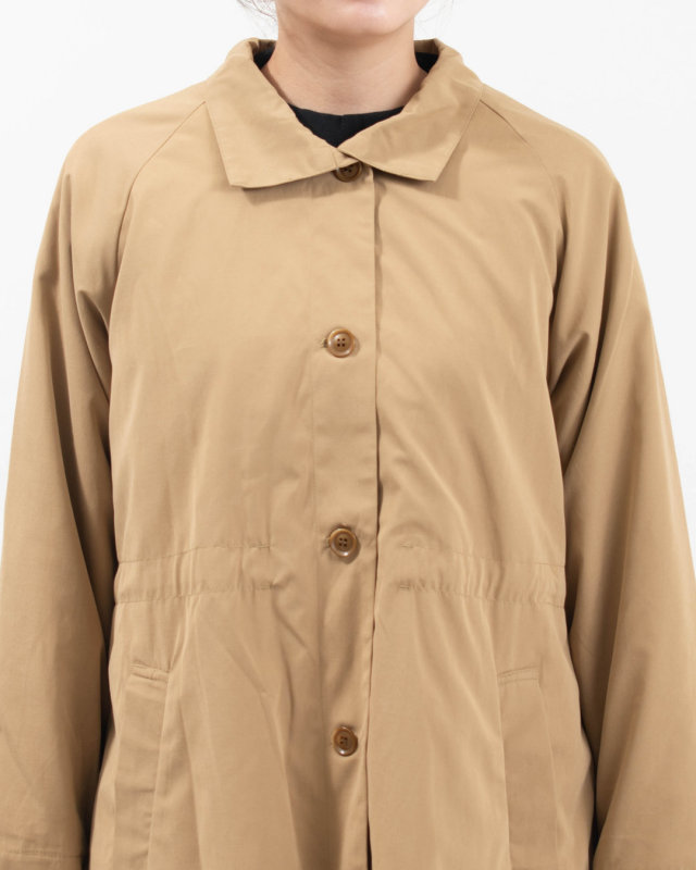 01FFP18444 blue willow ポリエステルコットン裏付きハオリコート
