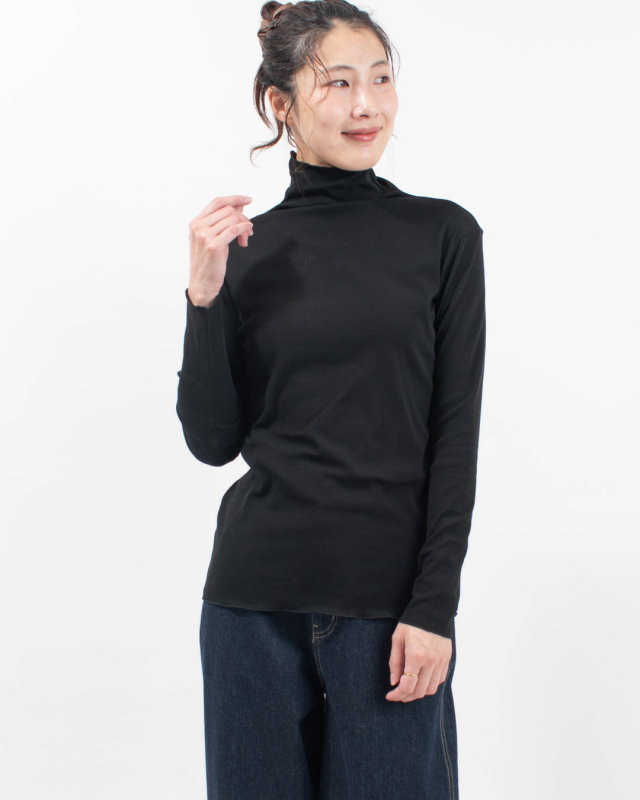 01FFP39446 blue willow コットンタートルプルオーバー