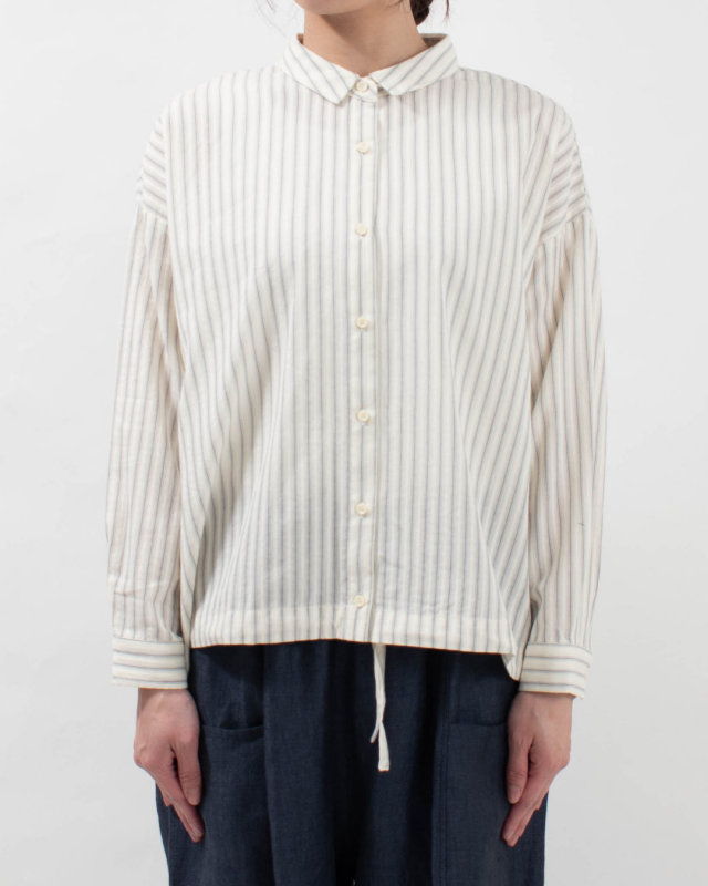 01FSP11043  blue willow コットンドビーシャツ