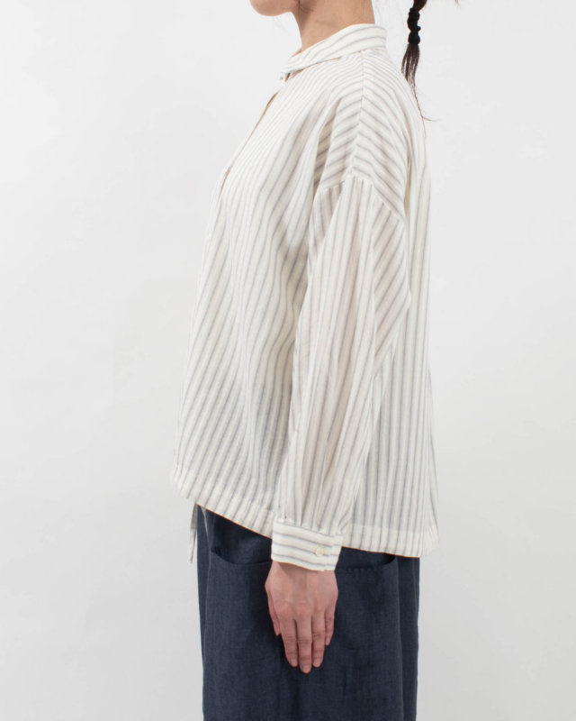 01FSP11043  blue willow コットンドビーシャツ