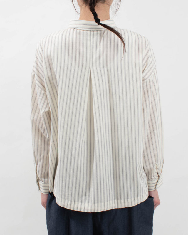 01FSP11043  blue willow コットンドビーシャツ