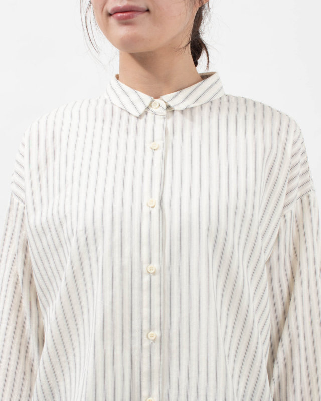 01FSP11043  blue willow コットンドビーシャツ