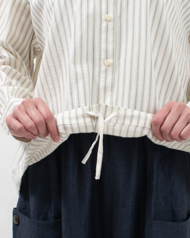 01FSP11043  blue willow コットンドビーシャツ