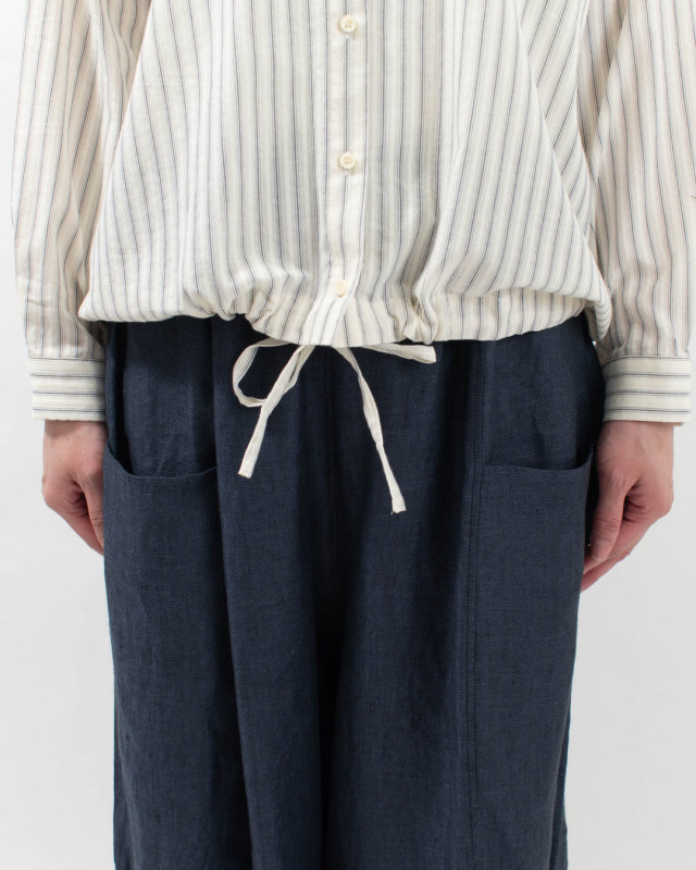 01FSP11043  blue willow コットンドビーシャツ