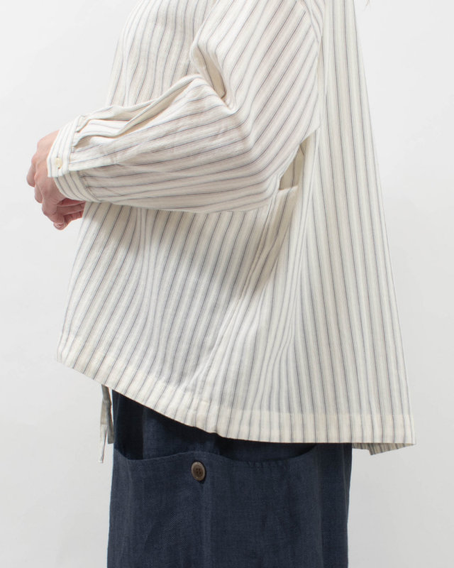 01FSP11043  blue willow コットンドビーシャツ