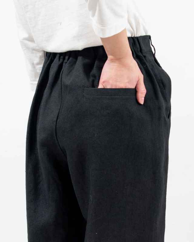 01FSP14003  blue willow リネン太番手パンツ