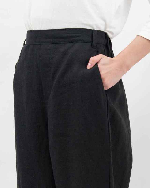 01FSP14003  blue willow リネン太番手パンツ