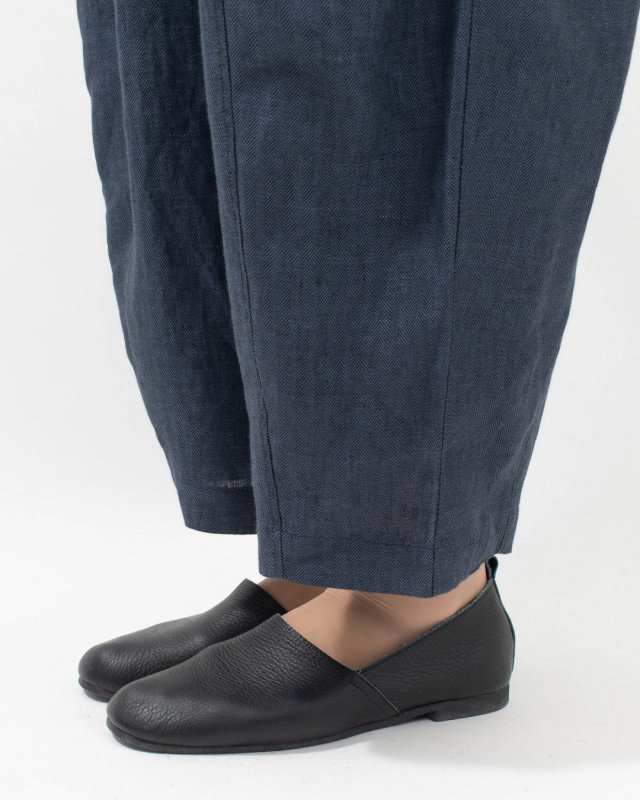 01FSP14041 blue willow リネンヘリンボンバルーンパンツ