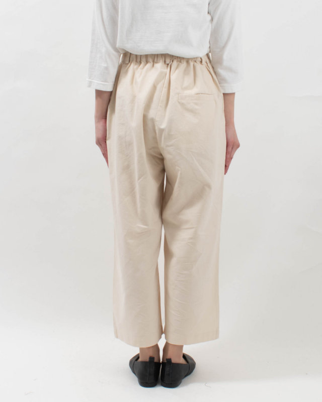 01FSP14055 blue willow コットンオックスストレートパンツ