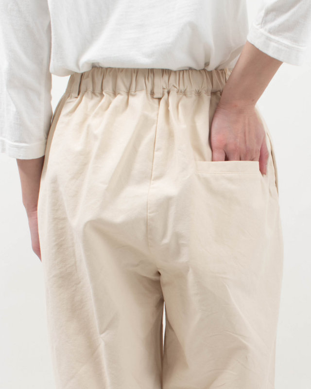 01FSP14055 blue willow コットンオックスストレートパンツ