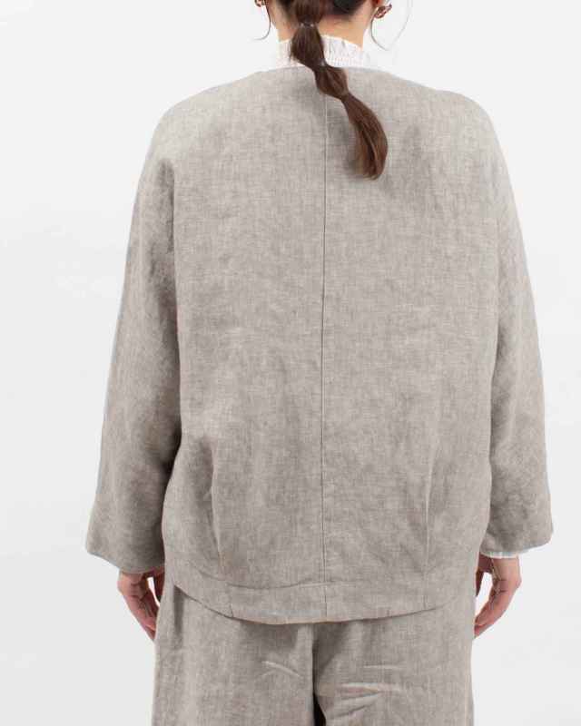 01FSP17001  blue willow リネン太番手ドルマンジャケット