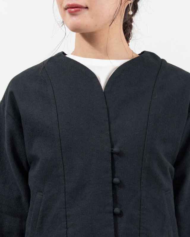 01FSP17014  blue willow コットンリネン変わり織りジャケット